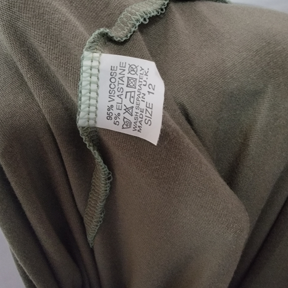 Olive Lace Back Maxi Dress From PLT - Picture 6 of 8